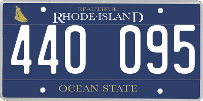 RI license plate 440095