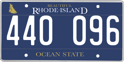 RI license plate 440096