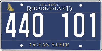 RI license plate 440101