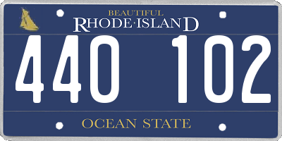 RI license plate 440102