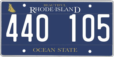 RI license plate 440105
