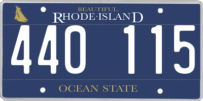 RI license plate 440115