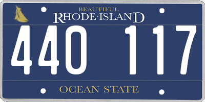 RI license plate 440117