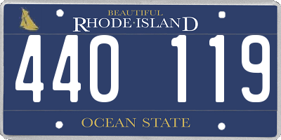 RI license plate 440119
