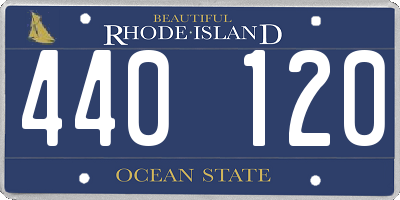 RI license plate 440120