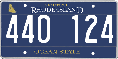 RI license plate 440124