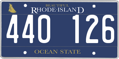 RI license plate 440126