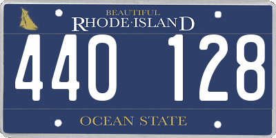 RI license plate 440128