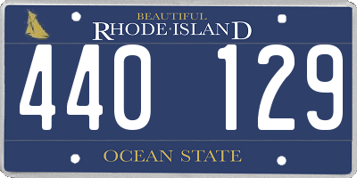 RI license plate 440129