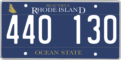 RI license plate 440130