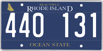RI license plate 440131