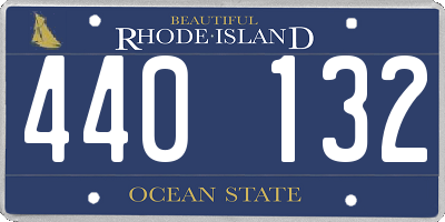 RI license plate 440132
