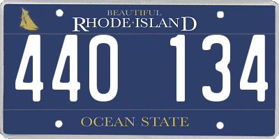 RI license plate 440134