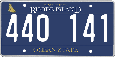 RI license plate 440141