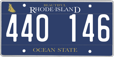 RI license plate 440146