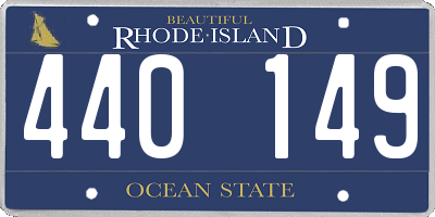 RI license plate 440149