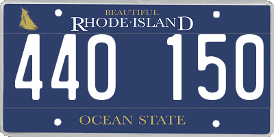 RI license plate 440150