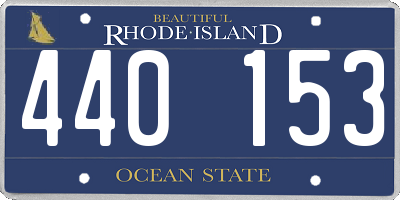 RI license plate 440153