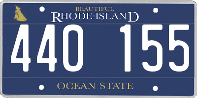 RI license plate 440155