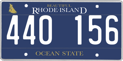 RI license plate 440156