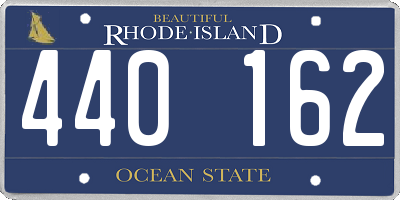 RI license plate 440162
