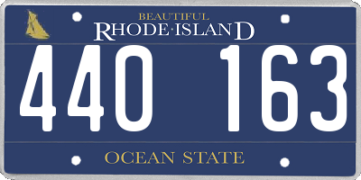 RI license plate 440163
