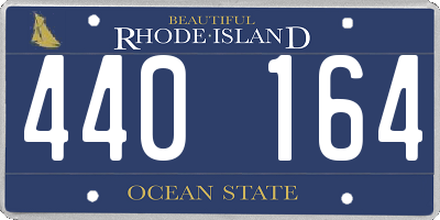 RI license plate 440164