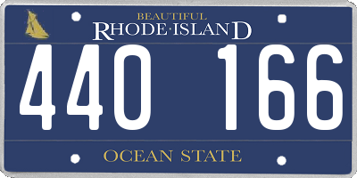 RI license plate 440166