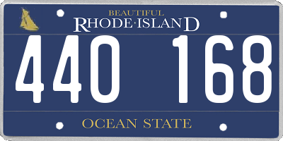 RI license plate 440168
