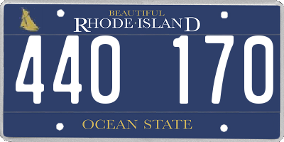 RI license plate 440170