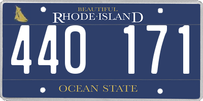 RI license plate 440171