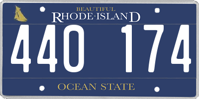 RI license plate 440174