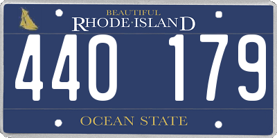 RI license plate 440179