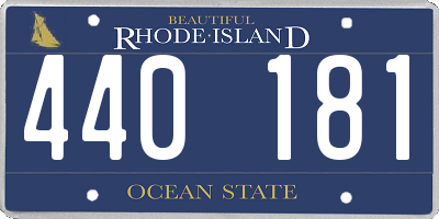 RI license plate 440181