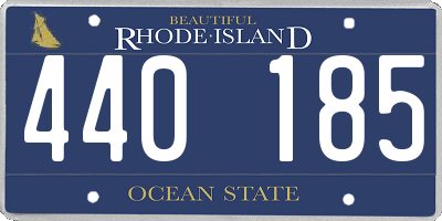 RI license plate 440185