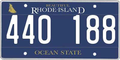RI license plate 440188