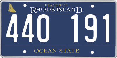 RI license plate 440191