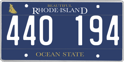 RI license plate 440194