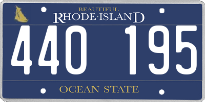 RI license plate 440195