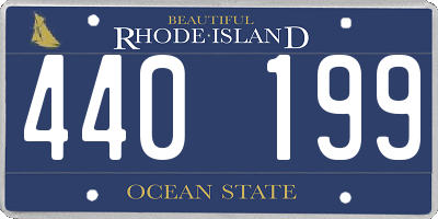 RI license plate 440199