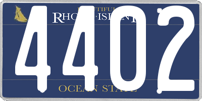 RI license plate 4402