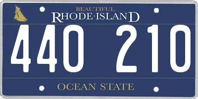 RI license plate 440210