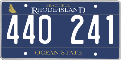 RI license plate 440241