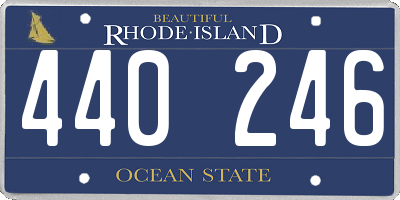 RI license plate 440246