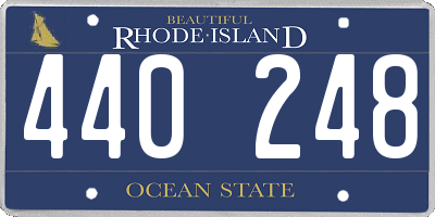 RI license plate 440248