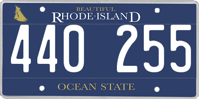 RI license plate 440255