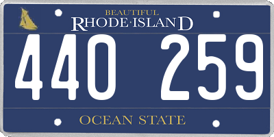 RI license plate 440259