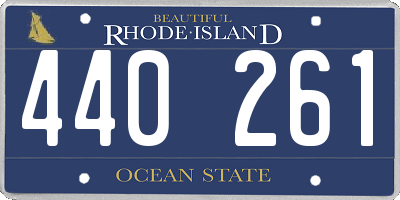RI license plate 440261