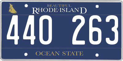 RI license plate 440263