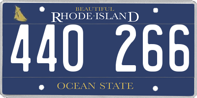 RI license plate 440266